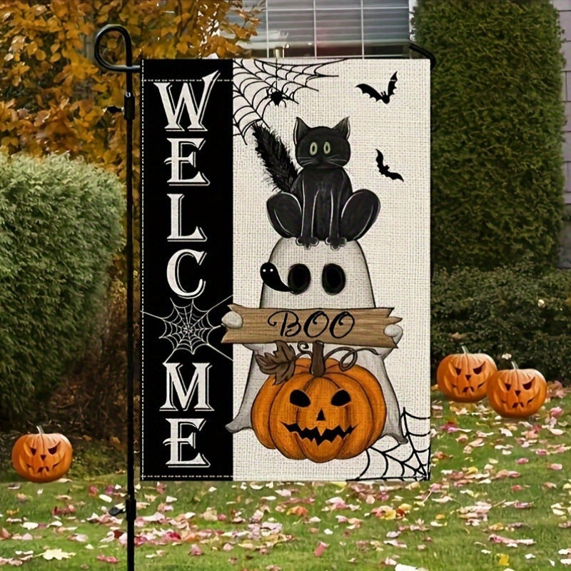 Halloween Party Decoration Linen Garden Banner