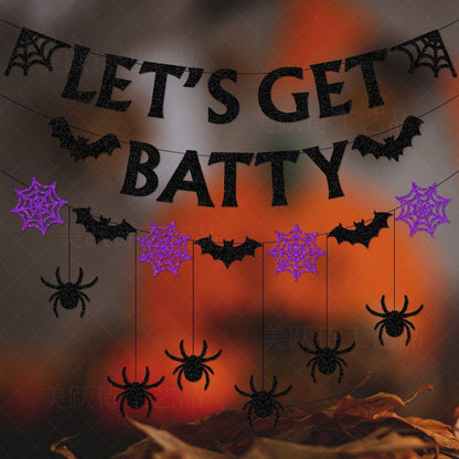 Halloween Decoration Bat Hanging Flag