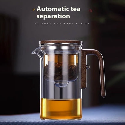 One Click Magnetic Teapot Separation Filtration Glass