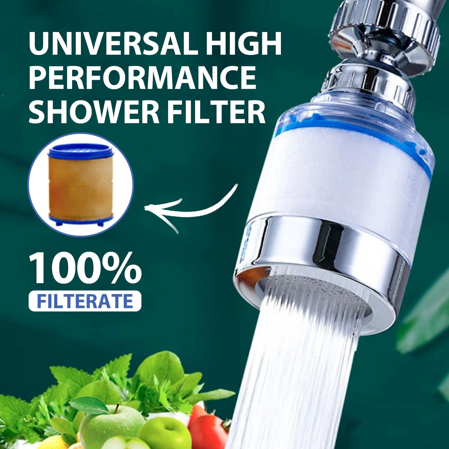 360 Degree Rotating Faucet Filter Water Purifier Faucet Filter Purifier For Kitchen, Bathroom, Sink, Removes Heavy Metals And Hard Water