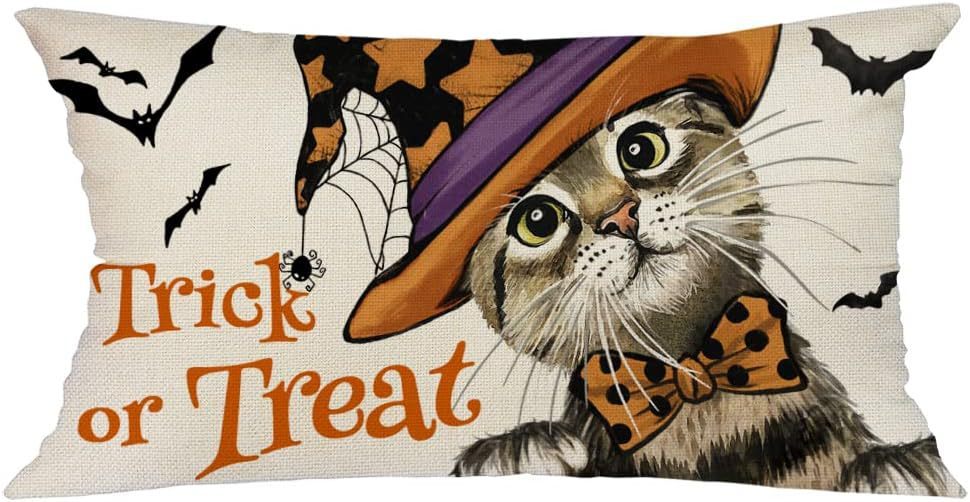 Halloween Cartoon Pattern Printed Pillowcase Home Festival Decoration